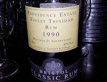 Bristol Classic Rum Providence Estate Finest Trinidad 1990